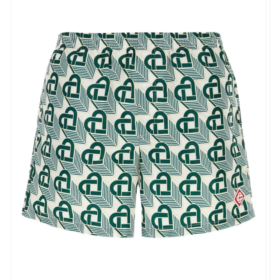 CASABLANCA GREEN HEARTS SWIM SHORTS