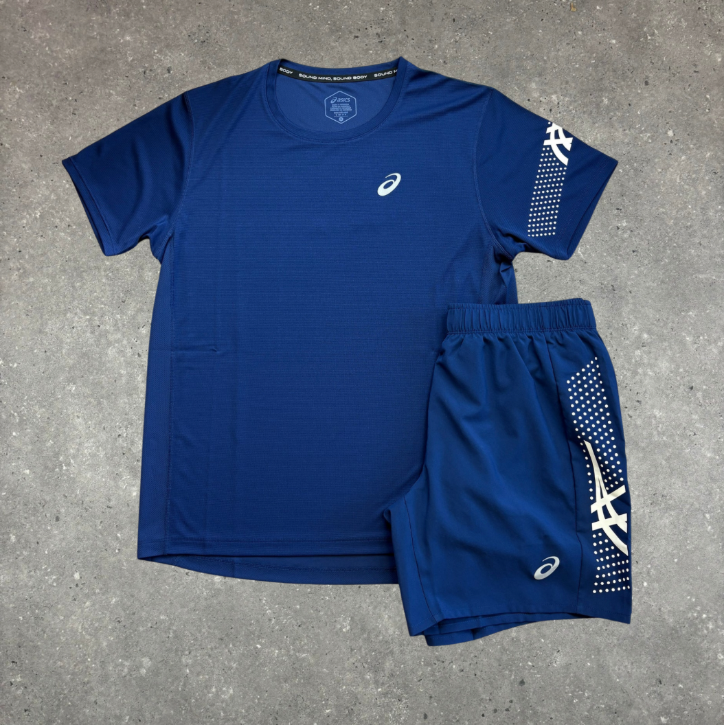 ASICS ICON TOP & 7" SHORTS SET - NAVY