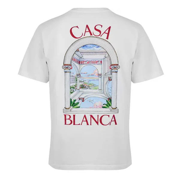 CASABLANCA T-SHIRT - LE PASSAGE - WHITE