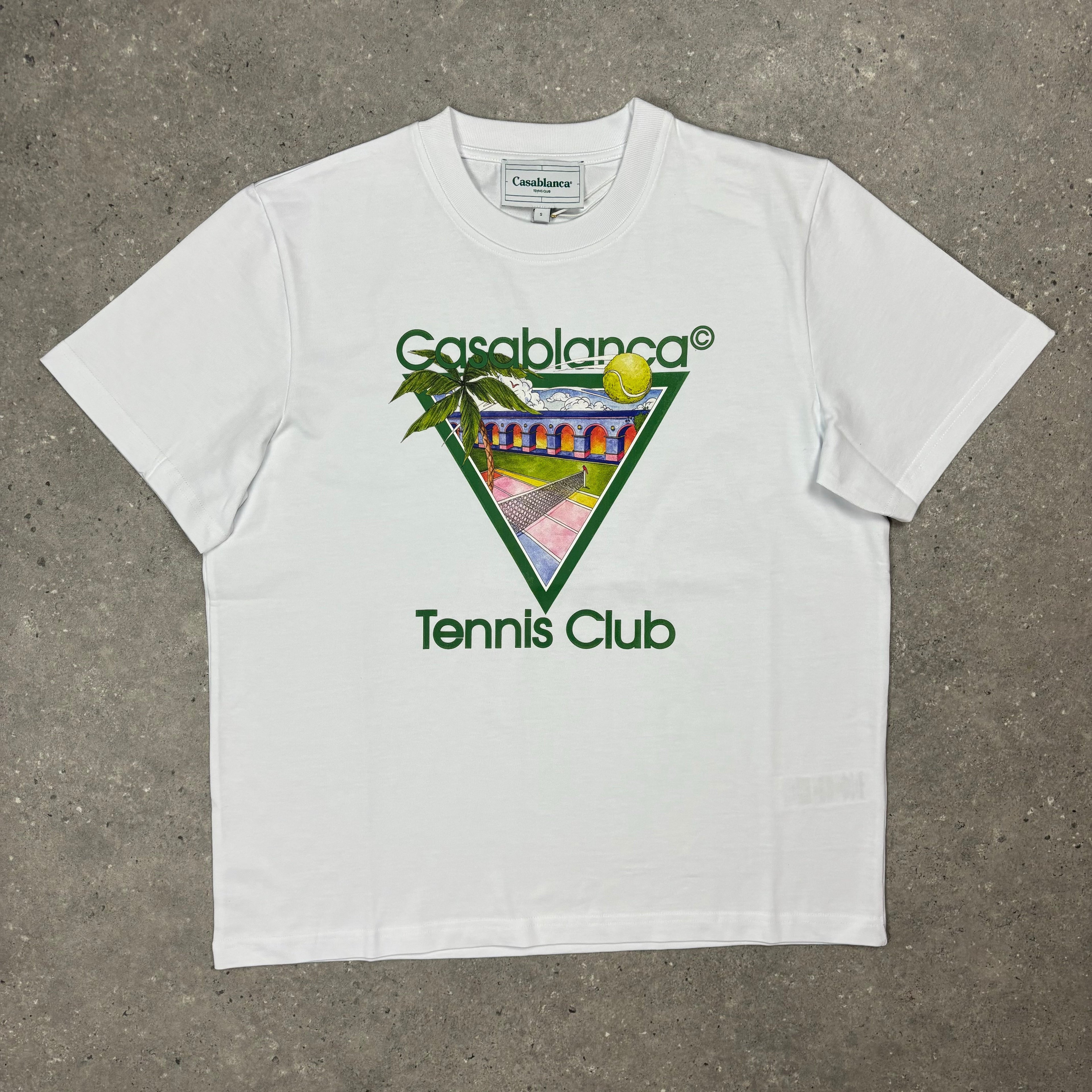 CASABLANCA T-SHIRT - TENNIS CLUB ICON - WHITE
