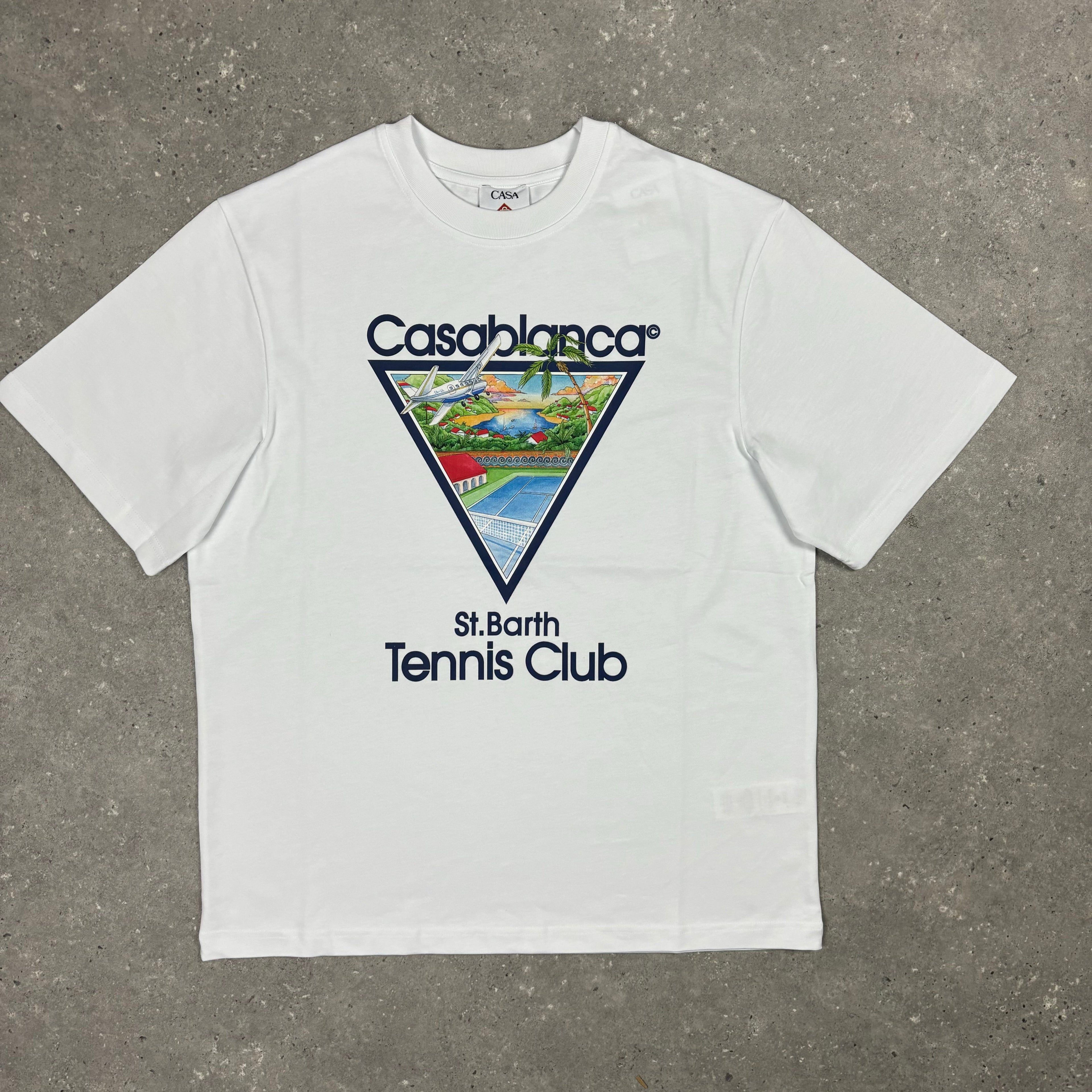 CASABLANCA T-SHIRT - ST.BARTH - WHITE