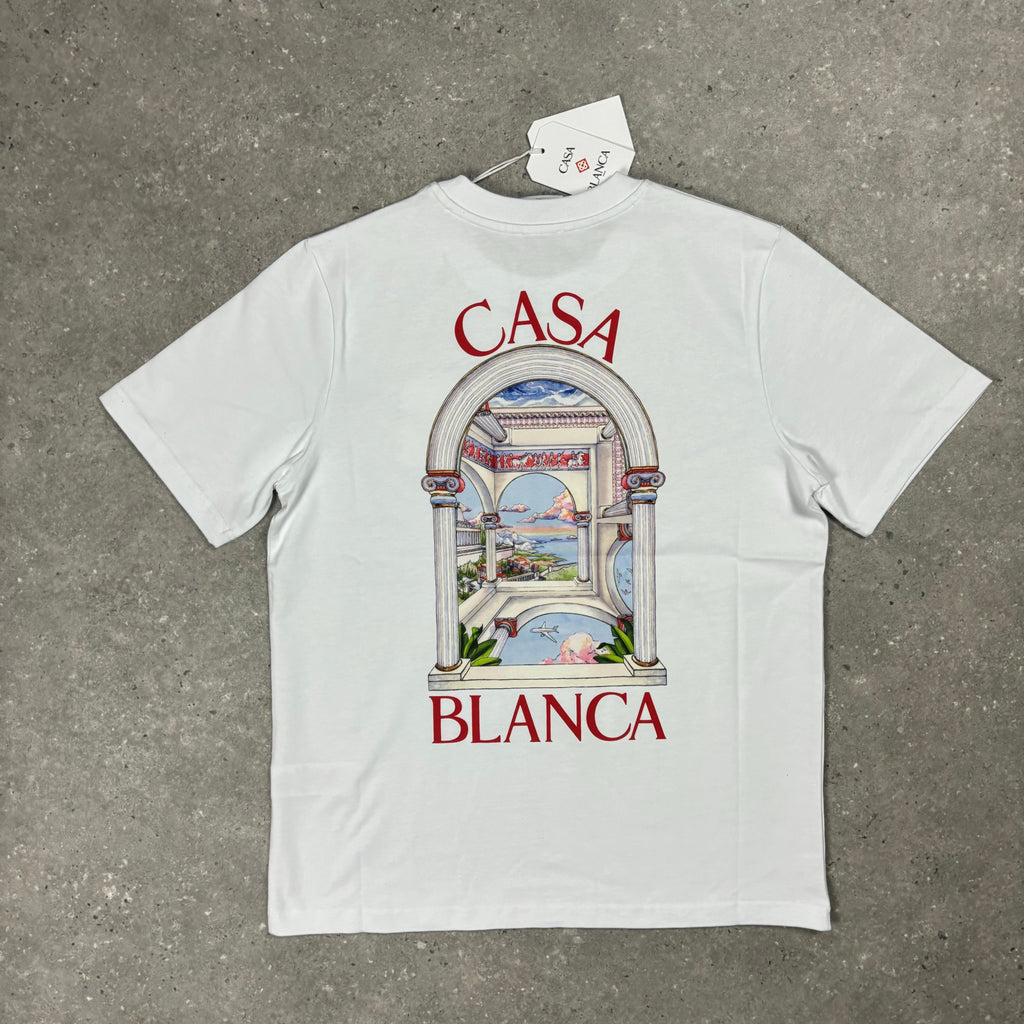 CASABLANCA T-SHIRT - LE PASSAGE - WHITE
